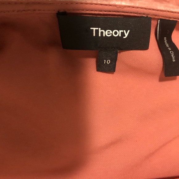 🥳B-DAY SALE❤️THEORY Ballet Pink Velvet Aline Dress Size 10 - Picture 6 of 8